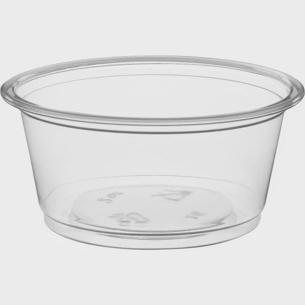 Choice Clear Plastic Souffle Cup / Portion Cup - 2 oz. - 2,500/Case