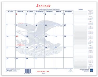 7510016648792, Calendar Blotter, 22 x 17, White Sheets, 13-Month: Jan 2026 to Jan 2027