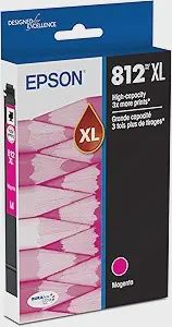 Epson T812XL320-S (T812XL) DURABrite Ultra High-Yield Ink 1100 Page-Yield Magenta