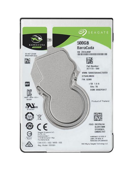 Seagate Guardian BarraCuda ST500LM030 - hard drive - 500 GB - SATA 6Gb/s
