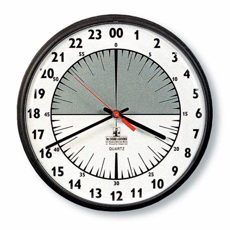 ABILITYONE 6645013425314 6645-01-342-5314  Clock, Wall, 24 Hour, Quartz, Slimline, Black, 12-3/4" Diameter 10 EA