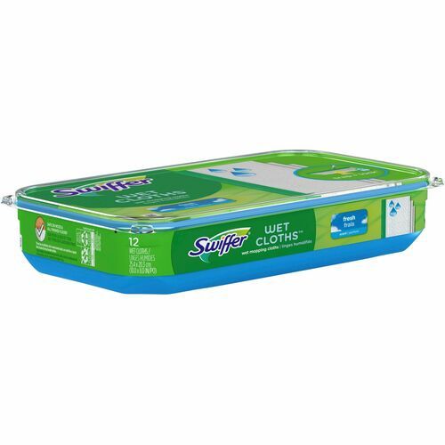Wet Refill Cloths, 8 x 10, Fresh Scent, White, 12/Box, 6 Boxes/Carton