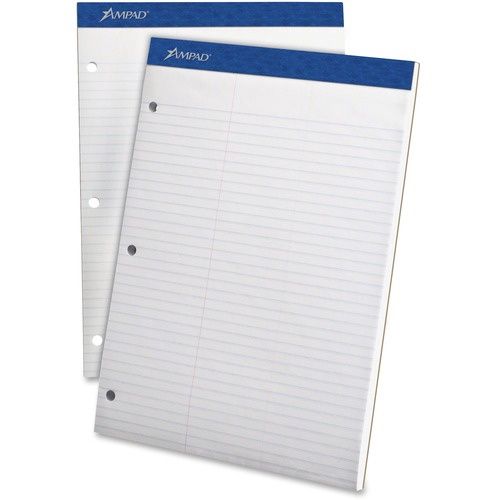 Tops Dual Pad, 3-H, Law Rld, 8-1/2"x11-