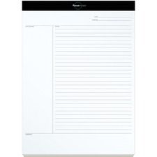 TOPS FocusNotes Legal Pad - Legal - 50 Sheets - Double Stitched - 16 lb Basis Weight - Legal - 8 1/2" x 11 3/4" Sheet Size - White Paper - Perforated - 1 Each