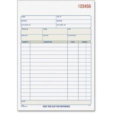 TOPS 3-part/15-item Sales Order Book - 50 Sheet(s) - 15 lb - 3 Part - Carbonless Copy - 7.94" x 5.56" Form Size - White, Canary, Pink - Blue Print Color - 1 Each