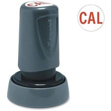 Xstamper VX Pre-inked Round Stamp - Custom Message Stamp - 0.87" Impression Diameter - 25000 Impression(s) - 1 Each