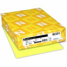 Exact Vellum Bristol Paper - Yellow - 92 Brightness - Letter - 8 1/2" x 11" - 67 lb Basis Weight - Quick Drying, Durable, Acid-free, Heavyweight - Yellow - 1 Pack