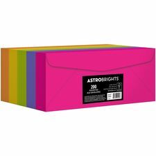 Astrobrights No. 10 Colored Envelopes - Multipurpose - #10 - 24 lb - Assorted - 200 / Pack