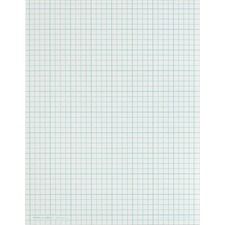 TOPS Cross Section Pad - Letter - 50 Sheets - Glue - Both Side Ruling Surface - 20 lb Basis Weight - Letter - 8 1/2" x 11" Sheet Size - White Paper - 1 Pad