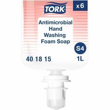 TORK S4 Antimicrobial Hand Washing Foam Soap - Fragrance-free Scent - 1.06 quart - Pump Dispenser - Kill Germs, Bacteria Remover - Hand, Food Handling, Healthcare - Moisturizing - Antibacterial - Hygi