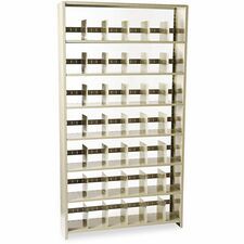 Tennsco Starter Shelf - 48" Width x 12" Depth x 88" Height - 7 x Shelf(ves) - Letter - 400 lb Load Capacity - Sand - Steel - Recycled - Assembly Required - 1 Each