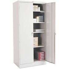Tennsco Storage Cabinet (Unassembled) 2470 - 36" Width x 24" Depth x 78" Height - 5 x Shelf(ves) - 2 x Standard Door(s) - Heavy Duty, Locking Door, Hinged Door, Reinforced, Carrying Handle, Durable, A
