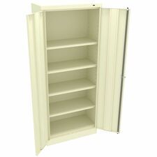 Tennsco Standard-Size Storage Cabinet - 30" Width x 15" Depth x 72" Height - 4 x Shelf(ves) - Standard Door(s) - Welded, Reinforced Door, Heavy Duty, Hinged Door, Locking System, Ventilated, Locking H