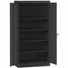 Tennsco Storage Cabinet (Unassembled) 2470 - 36" Width x 24" Depth x 78" Height - 5 x Shelf(ves) - 2 x Standard Door(s) - Heavy Duty, Locking Door, Hinged Door, Reinforced, Carrying Handle, Durable, A