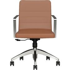 9 to 5 Seating 2450 Executive Mid-Back Task Chair - Saddle Seat Color - Foam Seat Material - Saddle Back Color - Foam Back Material - 5-star Base - 1 Each