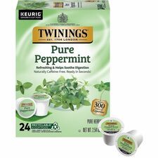 Twinings of London Pure Peppermint Herbal Tea K-Cup - 0.1 oz - 24 / Box