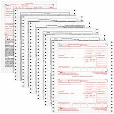 TOPS Carbonless Standard W-2 Tax Forms - 6 Part - Carbonless Copy - 5.50" x 8.50" Sheet Size - White Sheet(s) - 24 / Pack