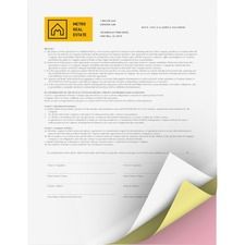 Xerox Bold Digital Carbonless Paper - White - Letter - 8 1/2" x 11" - Sustainable Forestry Initiative (SFI) - Environmentally Friendly, Precollated, Capsule Control Coating - White, Yellow, Pink - 3/S