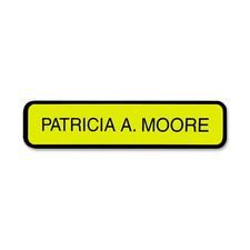 Xstamper Designer Framed Wall/Door Sign - 10" Width x 2" Height - Wall Mountable - Plastic - Black - 1 Each