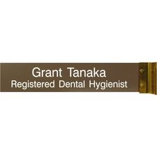 Xstamper Corridor Sign - 10" Width x 2" Height - Rectangular Shape - Wall Mountable - Double Sided - Aluminum - 1 Each