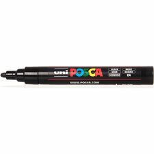 POSCA PC-5M WaterBased Paint Marker - Erasable - Washable - Assorted Ink - Water Based - Multipurpose - 4 / Pack