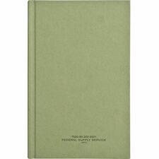 United Book Press Multipurpose Record Book - 192 Sheet(s) - Green - 1 Each