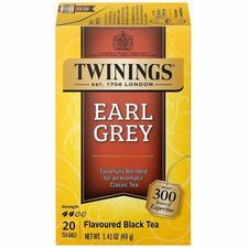 Twinings Original Organic Earl Grey Tea Black Tea - Organic - 20 / Box