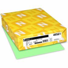Exact Heavyweight Index Paper - Green - 94 Brightness - Letter - 8 1/2" x 11" - 110 lb Basis Weight - Smooth - Durable, Heavyweight, Acid-free - Green - 250 / Pack