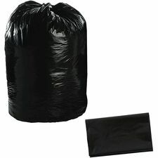 Stout Recycled Content Trash Bags - 56 gal/75 lb Capacity - 49" Length x 43" Width x 1.50 mil (38 Micron) Thickness - Brown - Office, Industry, Home - Recycled - 100 / Carton
