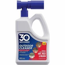 30 SECONDS Outdoor Cleaner - For Outdoor, Deck, Concrete, Brick, Multipurpose - Ready-To-Use/Concentrate - Spray - 64 fl oz (2 quart) - Recommended For: Mold Remover, Mildew Remover, Dirt Remover, Gri