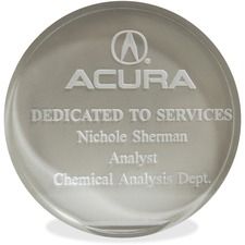 Xstamper Infinity Paperweight Acrylic Award - - LengthLaser Compatible - Assorted - Acrylic - 1 Each