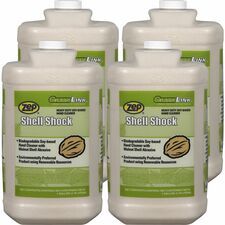 Zep Shell Shock HD Industrial Hand Cleaner - Spiced Apple Scent - 1 gal - Squeeze Bottle Dispenser - Grime Remover, Grease Remover, Soil Remover, Tar Remover, Resin Remover, Paint Remover, Carbon Remo