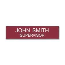 Xstamper Xecutives Name Badges - 3" Width x 0.7" Height - Plastic - 1 Each