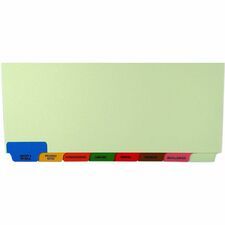 Tabbies 8-Bottom Tab Medical Chart Index Set - 8 Printed, Blank Tab(s) - Message - History &amp; Physical, Progress Notes, Correspondence, Lab/X-Ray, Hospital, Insurance, Miscellaneous - 8 Tab(s)/Set - 8.