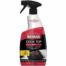 Weiman Stovetop Daily Cleaner - For Stove - Ready-To-Use - Liquid - 22 fl oz (0.7 quart) - 11.5 to 12.5 pH - Apple Scent - Recommended For: Grease Remover, Grime Remover - Non-scratching, Non-abrasive