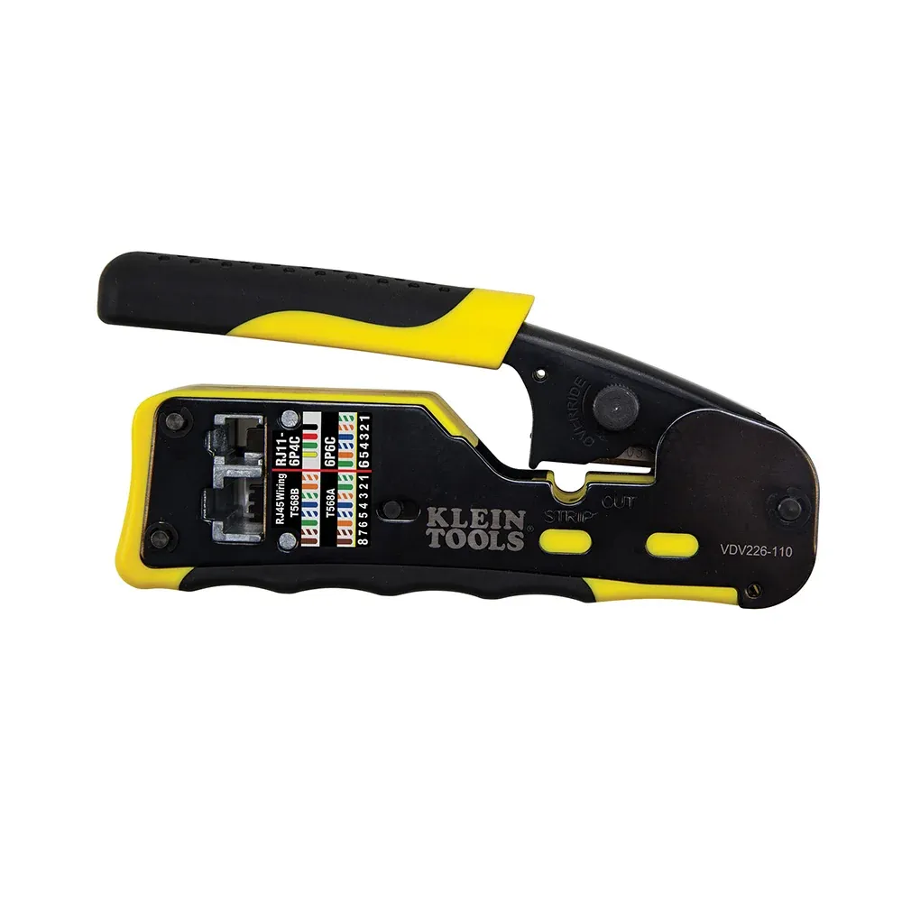 Klein Tools VDV226-110 Ratcheting Pass-Thru Modular Crimper