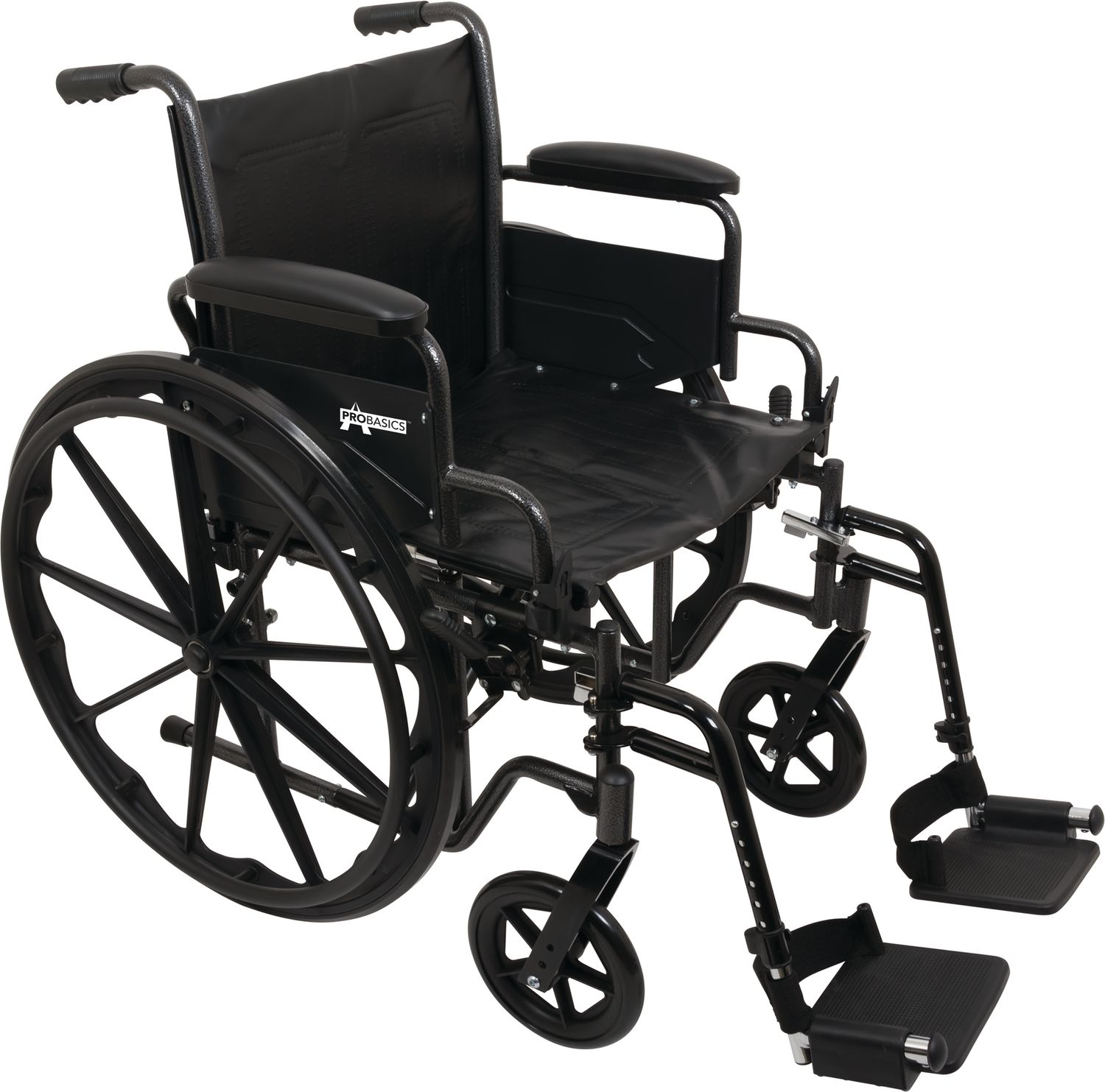 ProBasics Standard Wheelchair with 18" x 16" Seat and Swing-Away Footrests