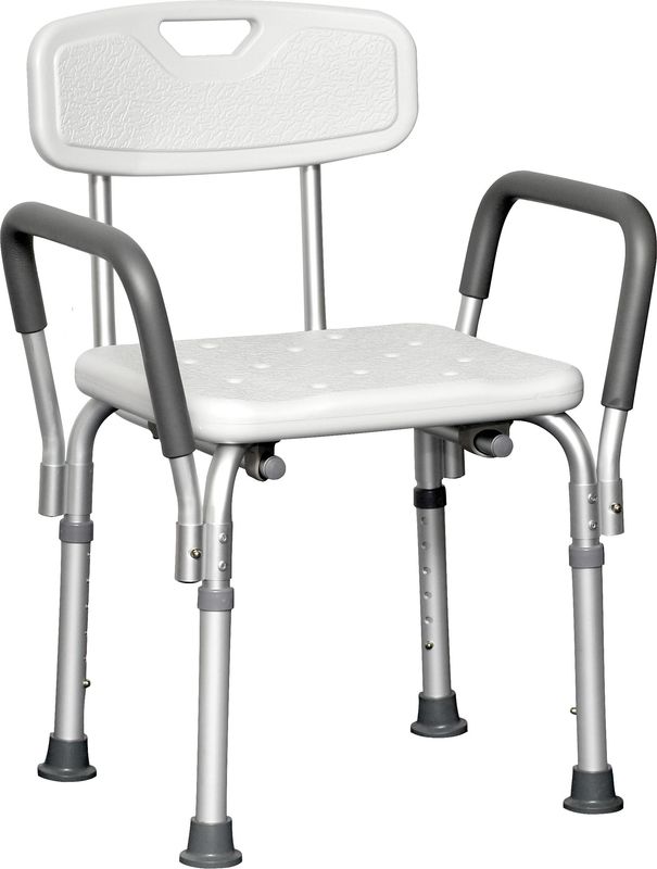 ProBasics Deluxe Shower Chair with Padded Arms 300 lbs. Weight Capacity # BSCWBA
