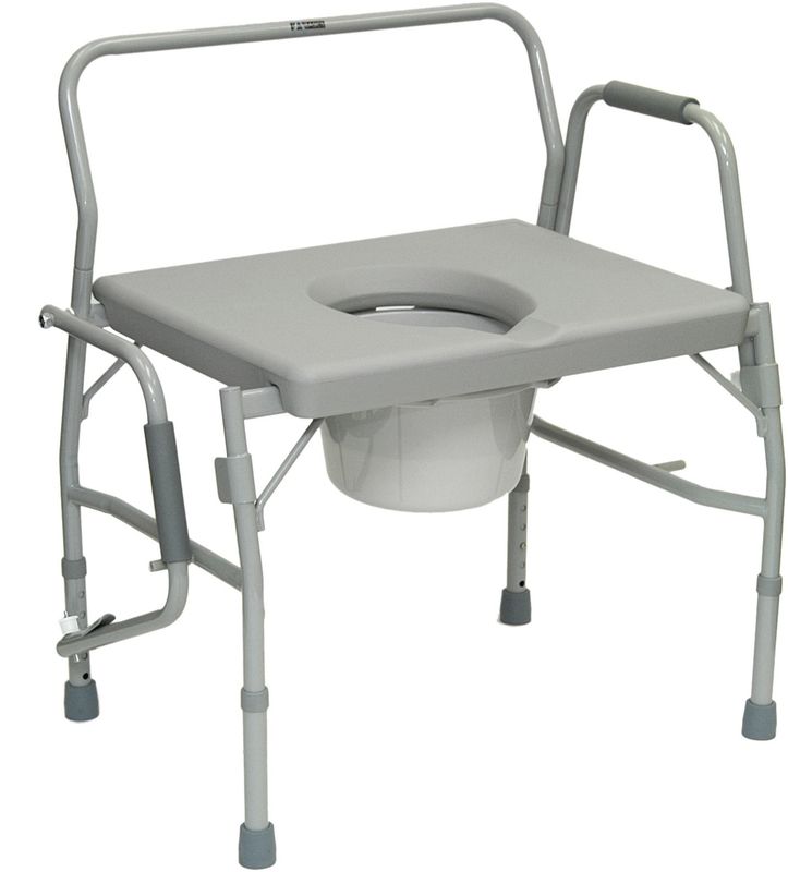 ProBasics Bariatric Drop-Arm Commode 650 lbs. Weight Capacity # BSBDAC