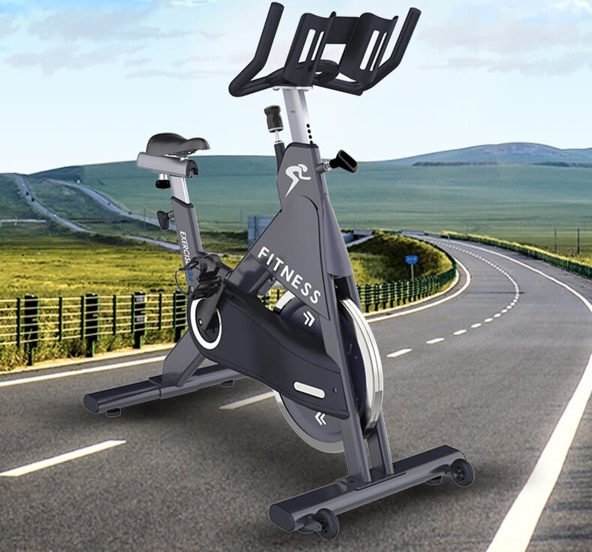 Bicicleta Ergométrica com estrutura de aço e resistência magnética