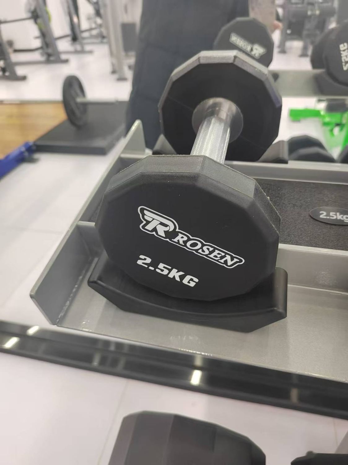 Dumbbell emborrachado de 37,5 kg