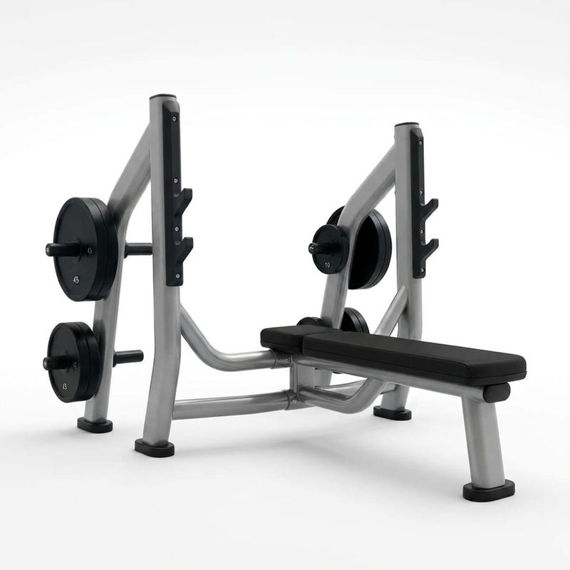 Banco de Supino Reto com Anilheiro Forge Series