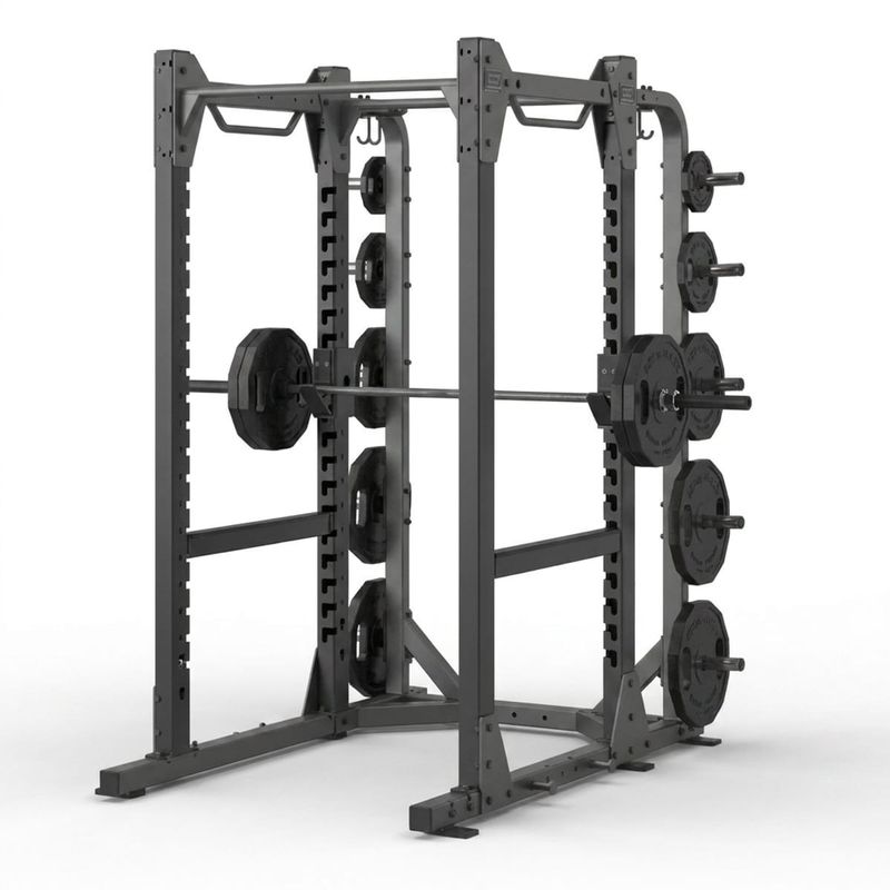 Full Cage Squat Rack Vector Series