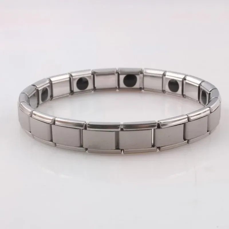 Edelstahl Magnet Stretch Armband