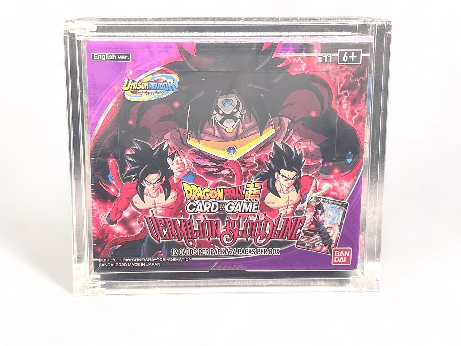 Dragon Ball Super - Vermillion Bloodline Booster Box (1st Edition) w/ Acrylic Case