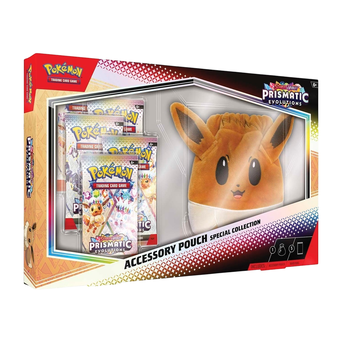 Pokemon Prismatic Evolutions Accessory Pouch Special Collection