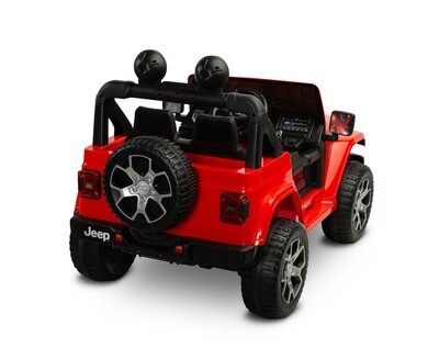 Elektrisch Off-Road Voertuig Jeep Rubicon Rood