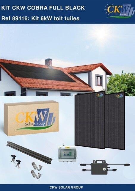 kit solaire autoconsommation 6kwc sur tuiles