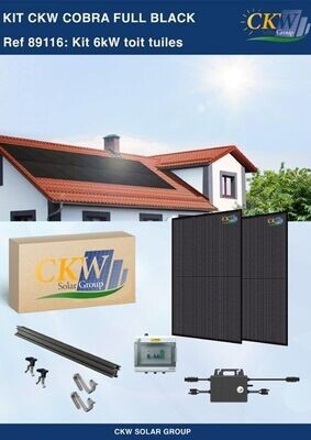 kit solaire autoconsommation 6kwc sur tuiles