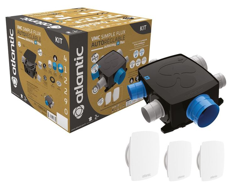 Kit VMC Simple Flux EasyHOME Autoréglable COMPACT Classic